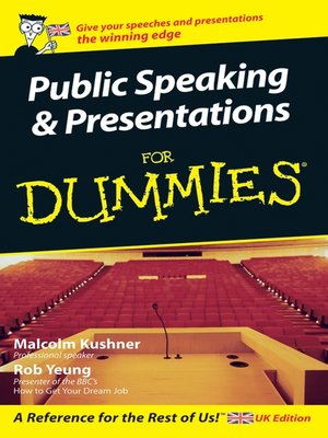 cover image of Public Speaking and Presentations for Dummies